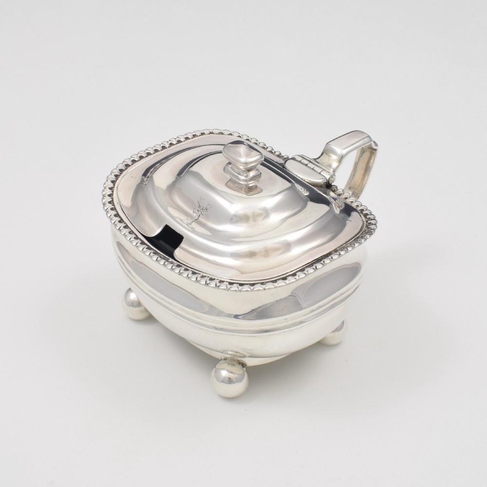 Fine Georgian Silver Bombe Mustard Pot 1817 (George III)