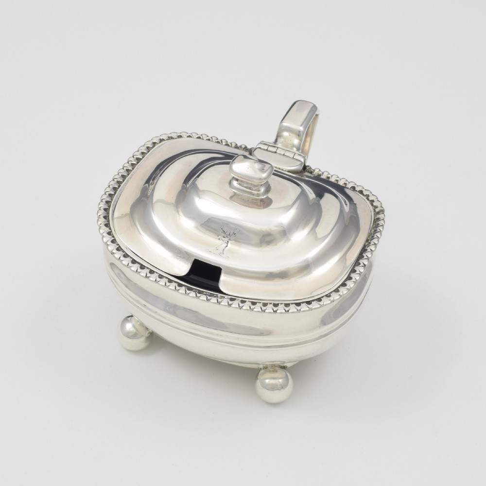 Fine Georgian Silver Bombe Mustard Pot 1817 (George III) View III