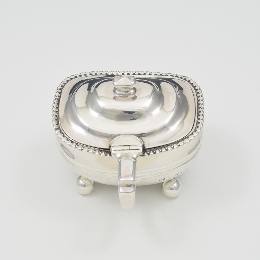 Fine Georgian Silver Bombe Mustard Pot 1817 (George III) View V