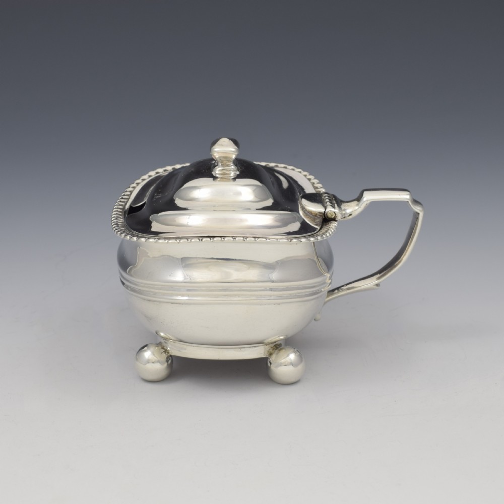 Fine Georgian Silver Bombe Mustard Pot 1817 (George III) View VII