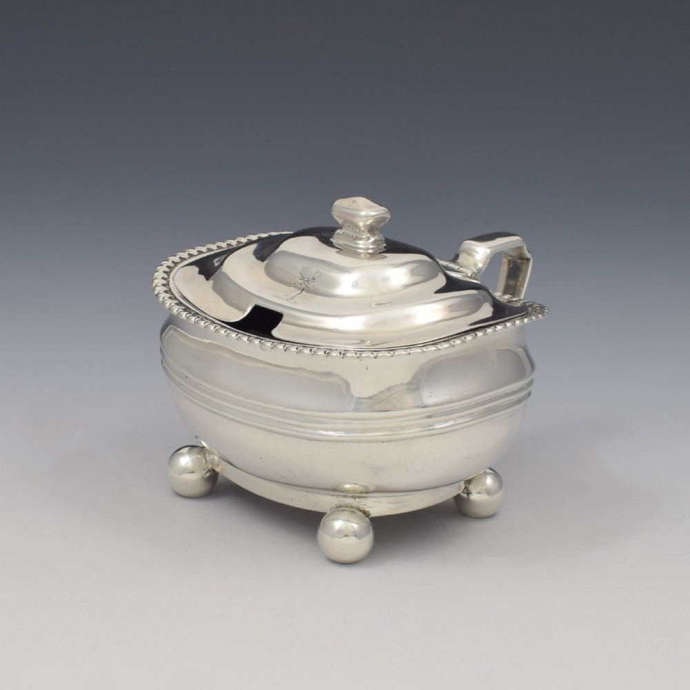 Fine Georgian Silver Bombe Mustard Pot 1817 (George III) View VIII