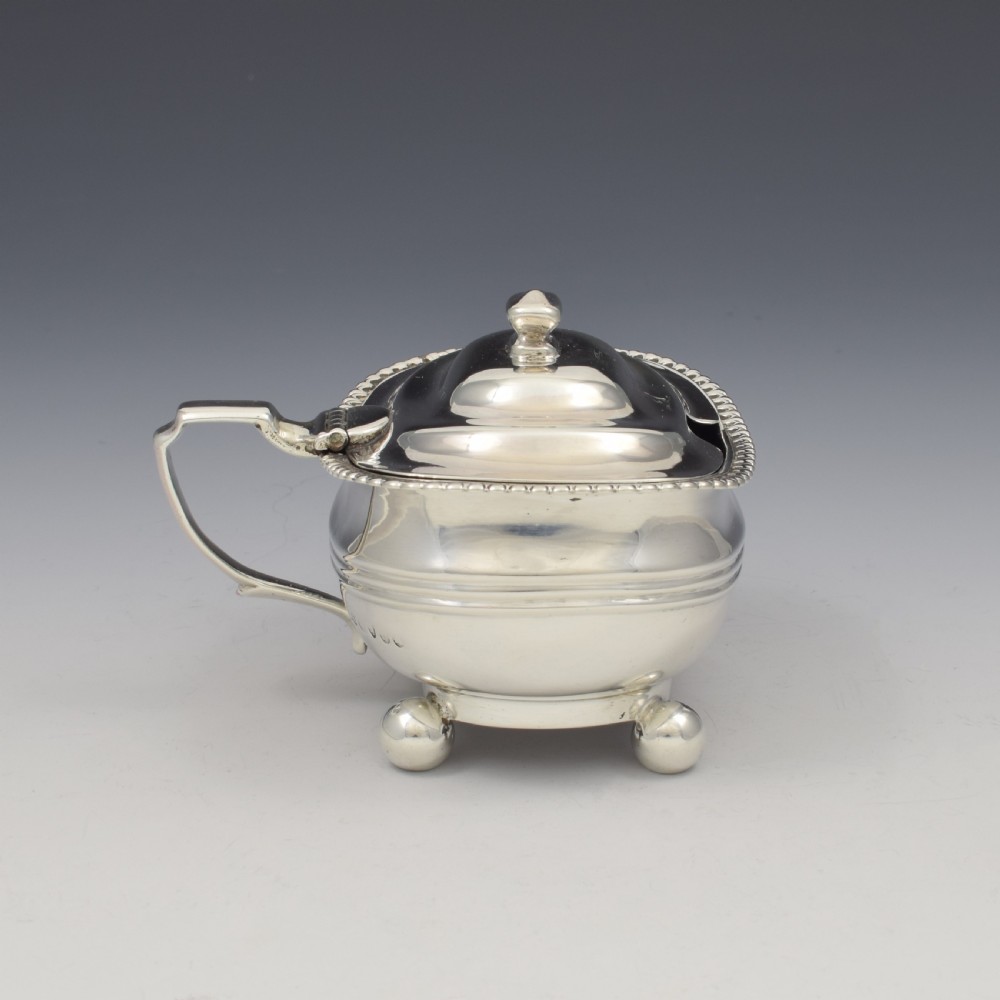Fine Georgian Silver Bombe Mustard Pot 1817 (George III) View X