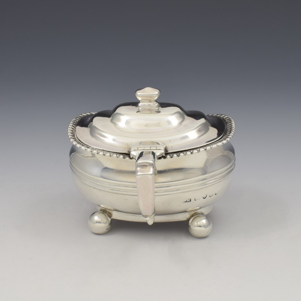 Fine Georgian Silver Bombe Mustard Pot 1817 (George III) View XI