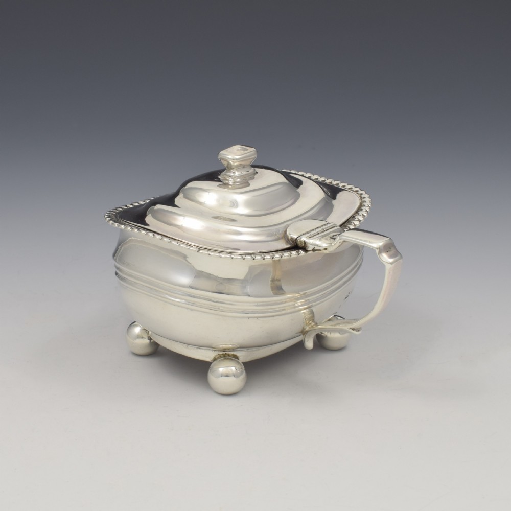 Fine Georgian Silver Bombe Mustard Pot 1817 (George III) View XIII