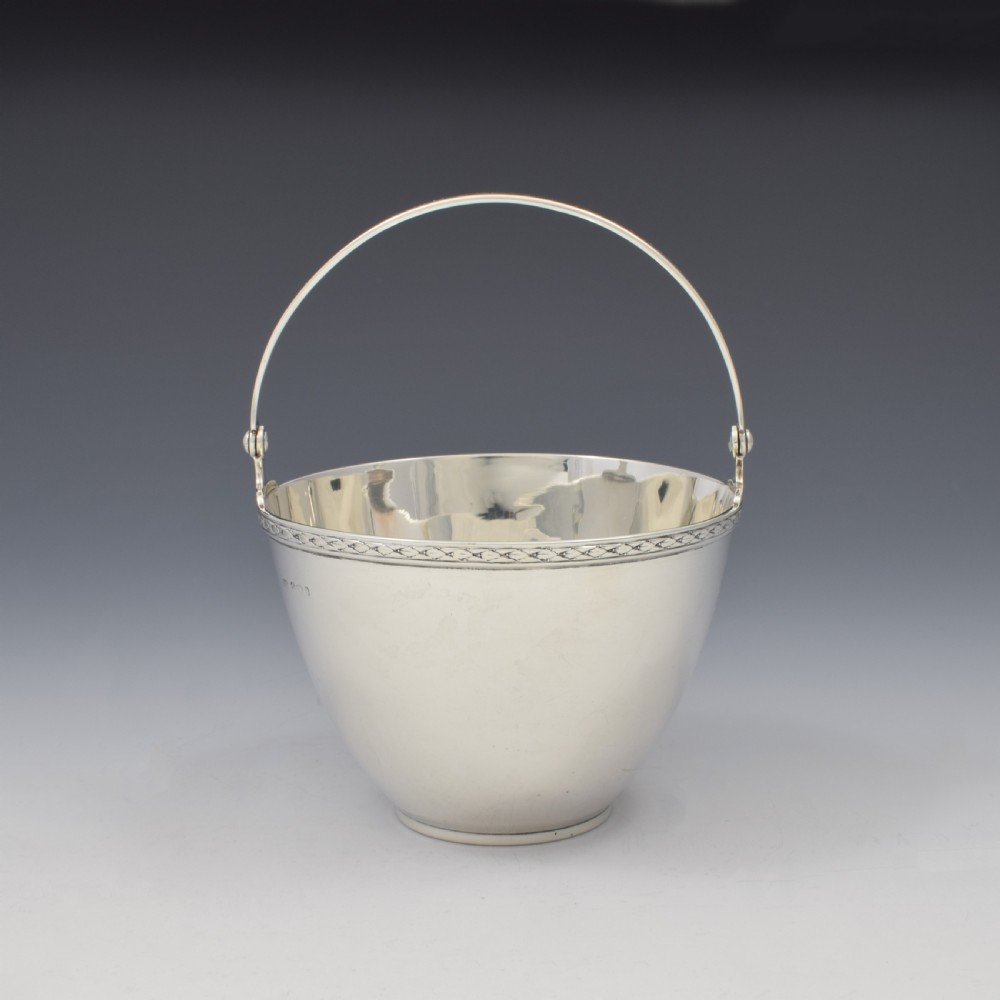 Art Deco Tiffany & Co. Sterling Silver Sugar Basket / Ice Bucket View IV