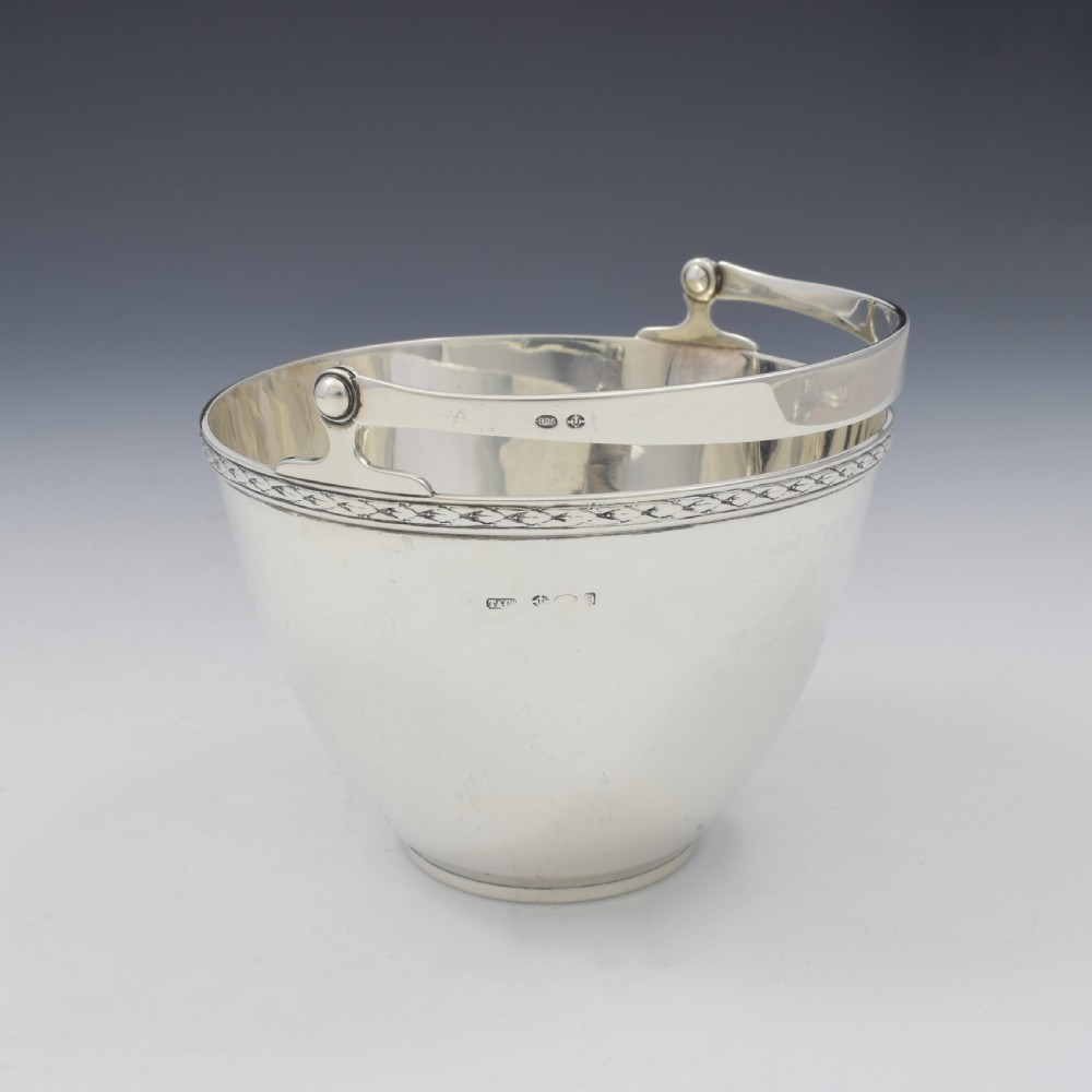 Art Deco Tiffany & Co. Sterling Silver Sugar Basket / Ice Bucket View IX