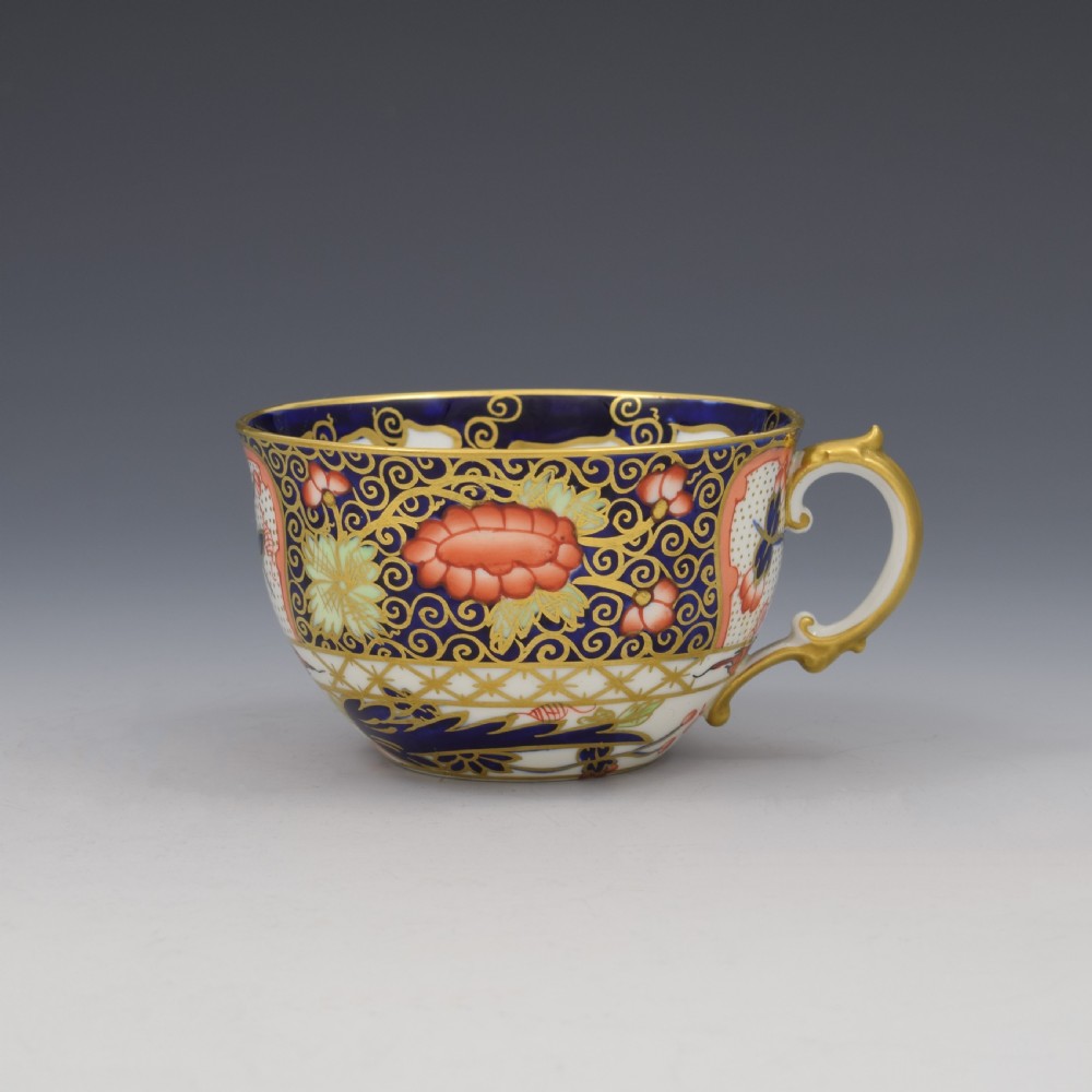 Edwardian Royal Crown Derby Fine Imari Teacup & Saucer 4591  View III
