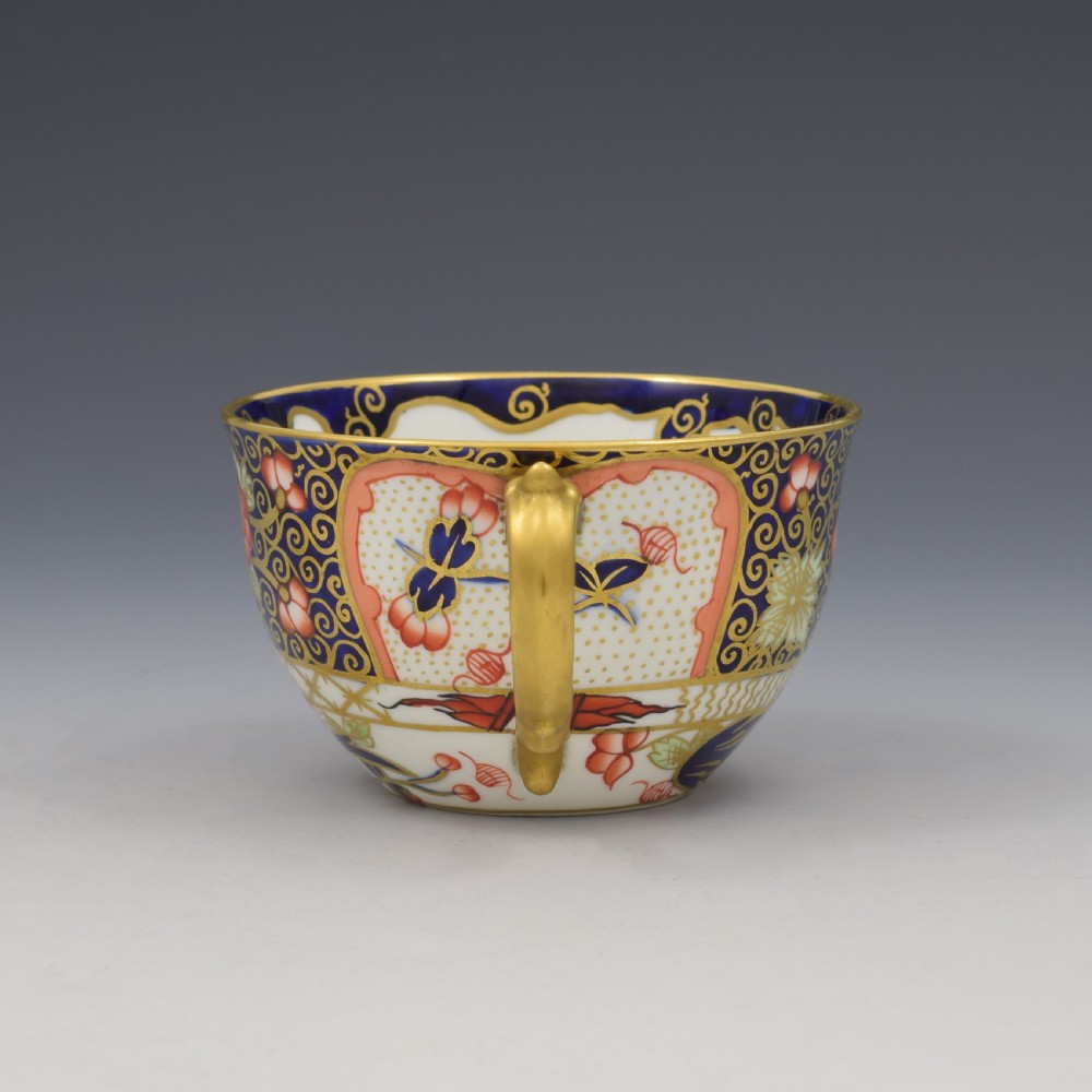 Edwardian Royal Crown Derby Fine Imari Teacup & Saucer 4591  View V