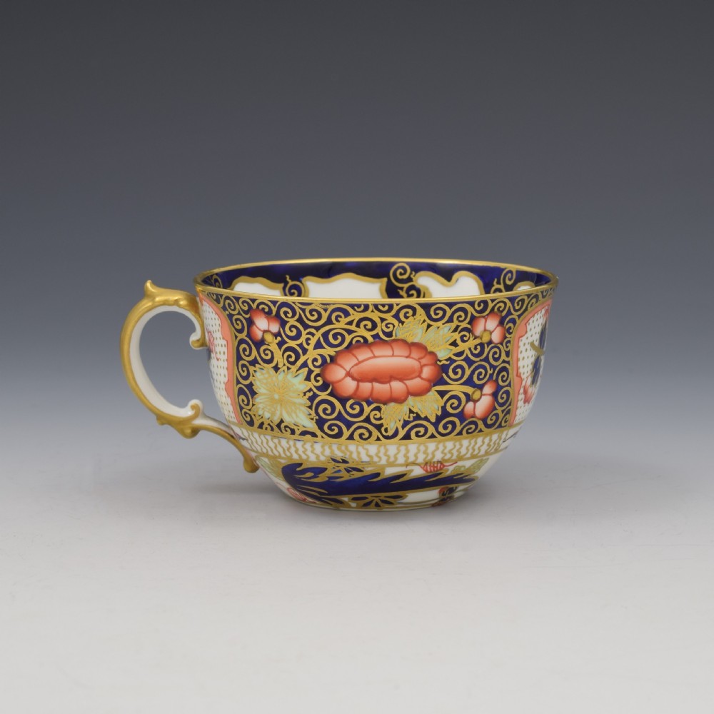 Edwardian Royal Crown Derby Fine Imari Teacup & Saucer 4591  View VI