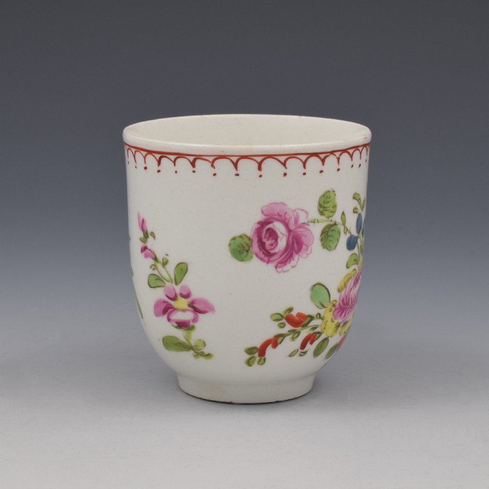 Bow Porcelain Floral Coffee Cup c.1760-1765 View II