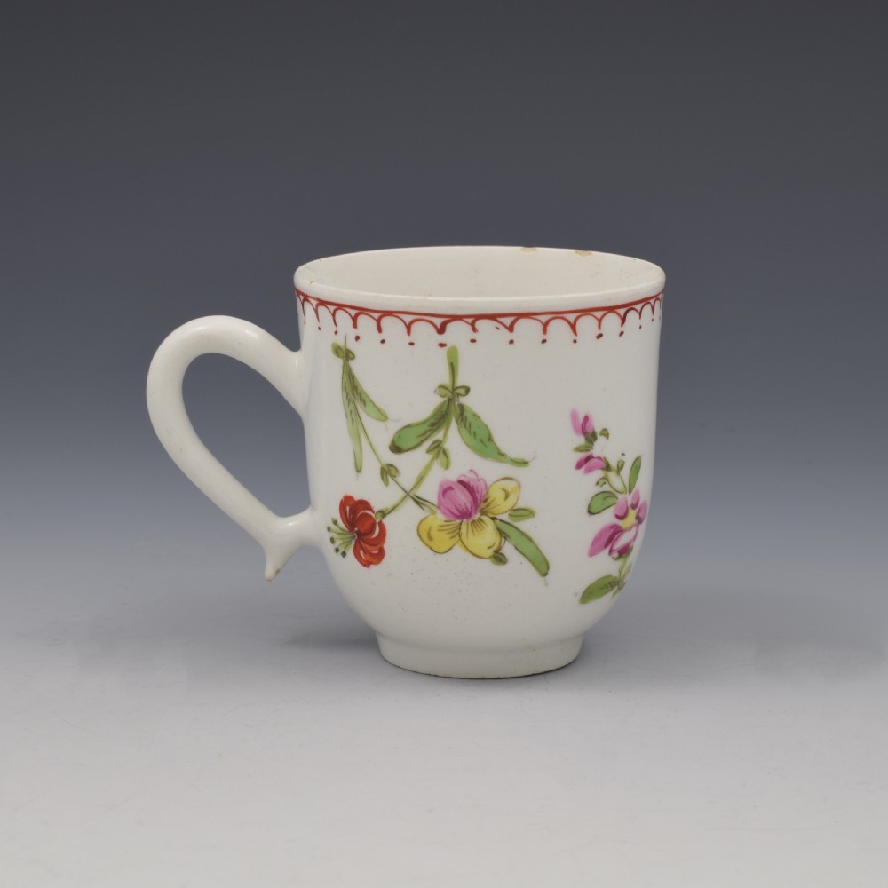 Bow Porcelain Floral Coffee Cup c.1760-1765 View III