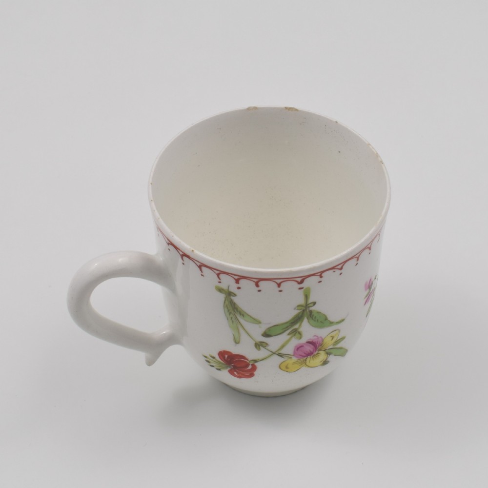 Bow Porcelain Floral Coffee Cup c.1760-1765 View VII