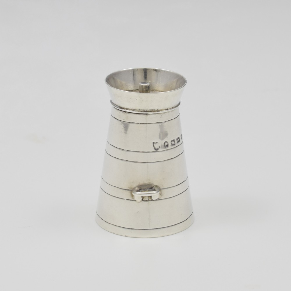 Victorian Novelty Silver Miniature Milk Churn Pepper Pot Haseler Brothers Pepperette View VIII