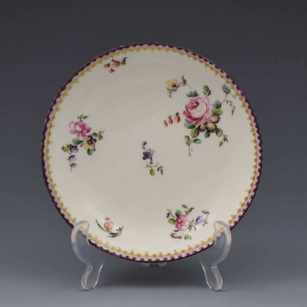 Chelsea Derby Porcelain Coffee Cup & Saucer c.1770 View III