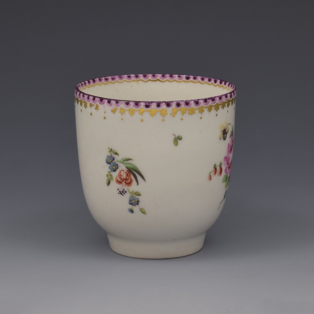 Chelsea Derby Porcelain Coffee Cup & Saucer c.1770 View V