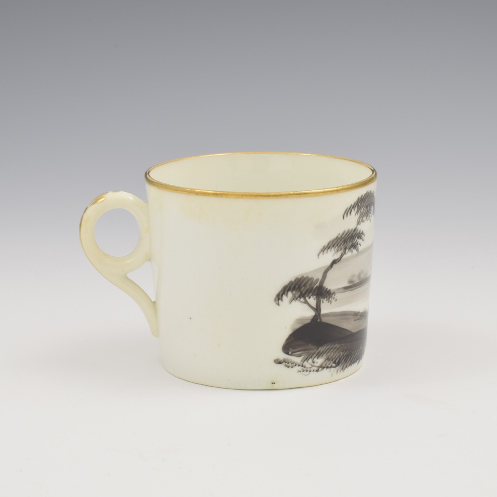 Georgian Minton Porcelain Hand Painted Coffee Can Ruins Pattern 119 View IV