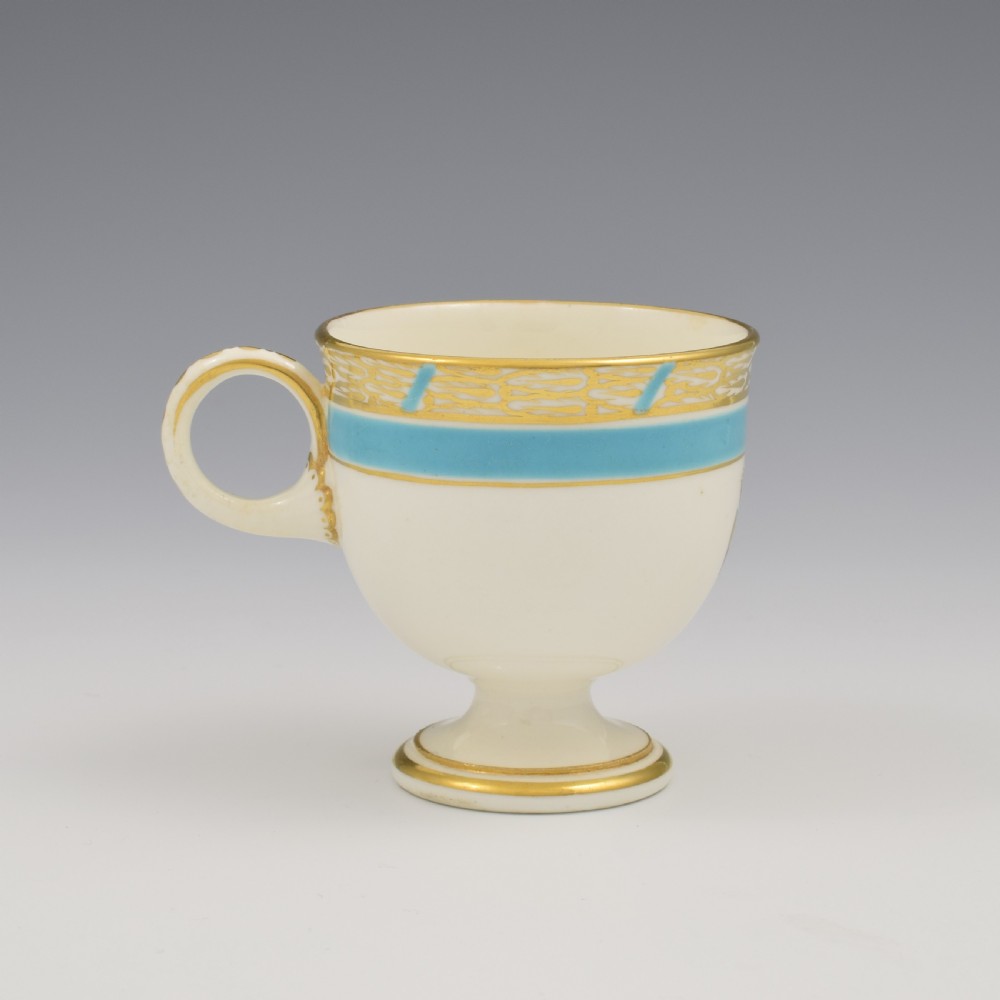 Royal Worcester Porcelain Armorial Pedestal Cup & Saucer Spanish Coronet View VII