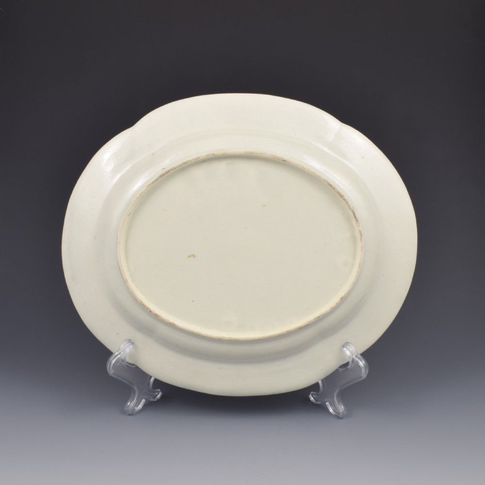 Large 30cm First Period Worcester Porcelain Fancy Birds Dessert Dish c.1770-1775 View VI