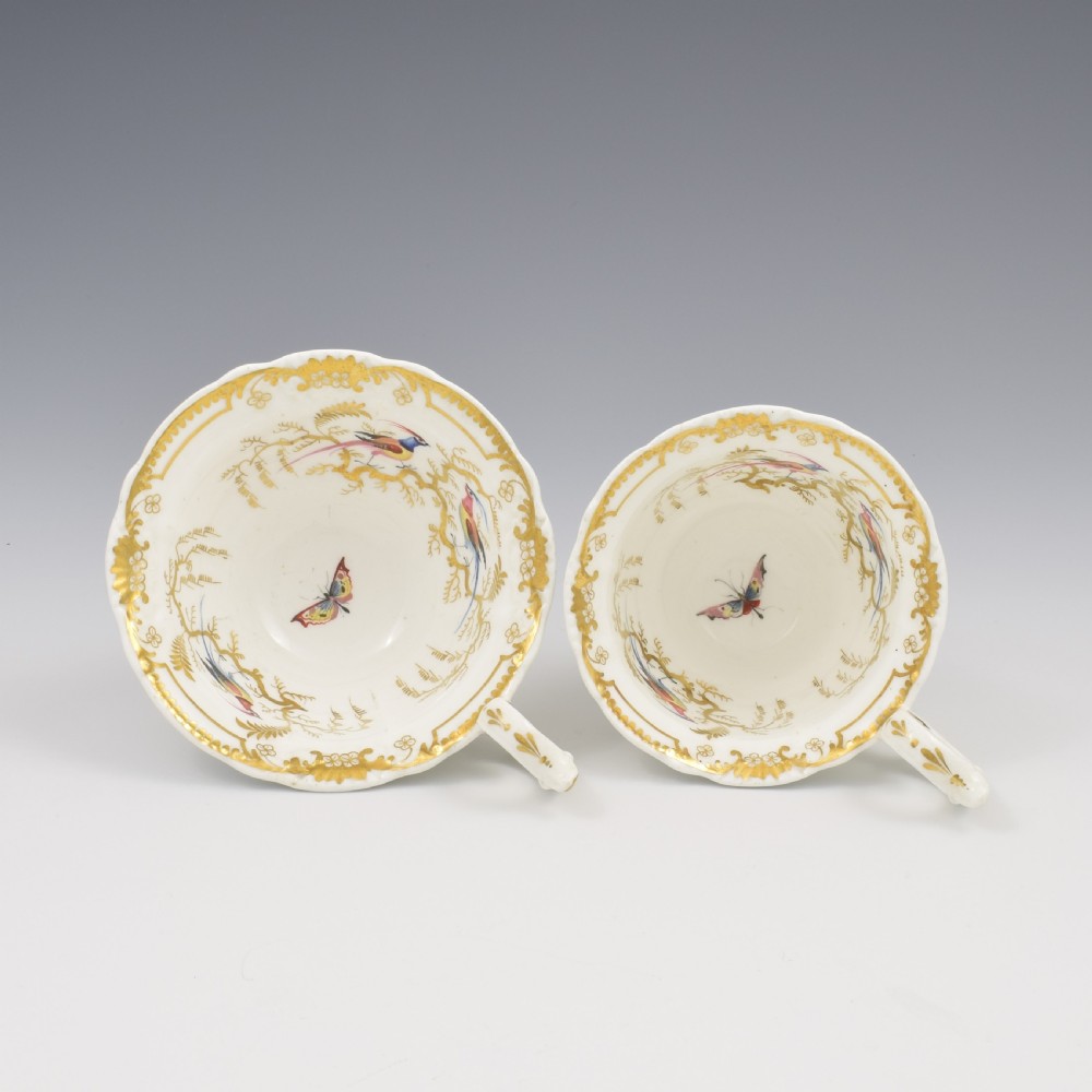 Stunning Davenport Porcelain Fancy Birds Tea and Coffee Cup & Saucer Trio Pattern 916 c.1830 View XII
