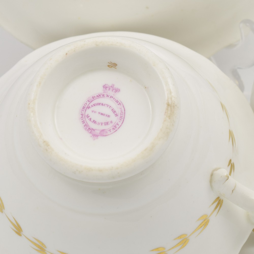 Stunning Davenport Porcelain Fancy Birds Tea and Coffee Cup & Saucer Trio Pattern 916 c.1830 View XVI