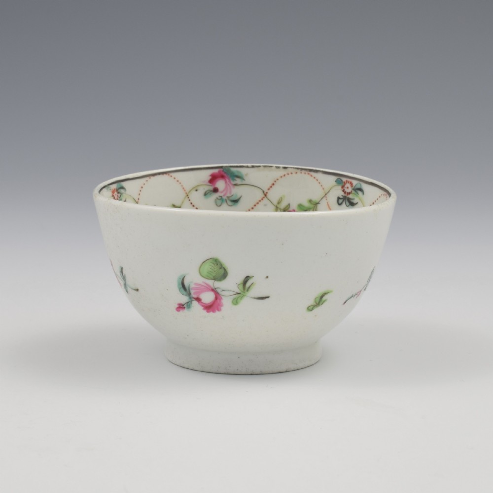 Georgian New Hall Porcelain Tea Bowl & Saucer Pattern 241 c.1800 View VI