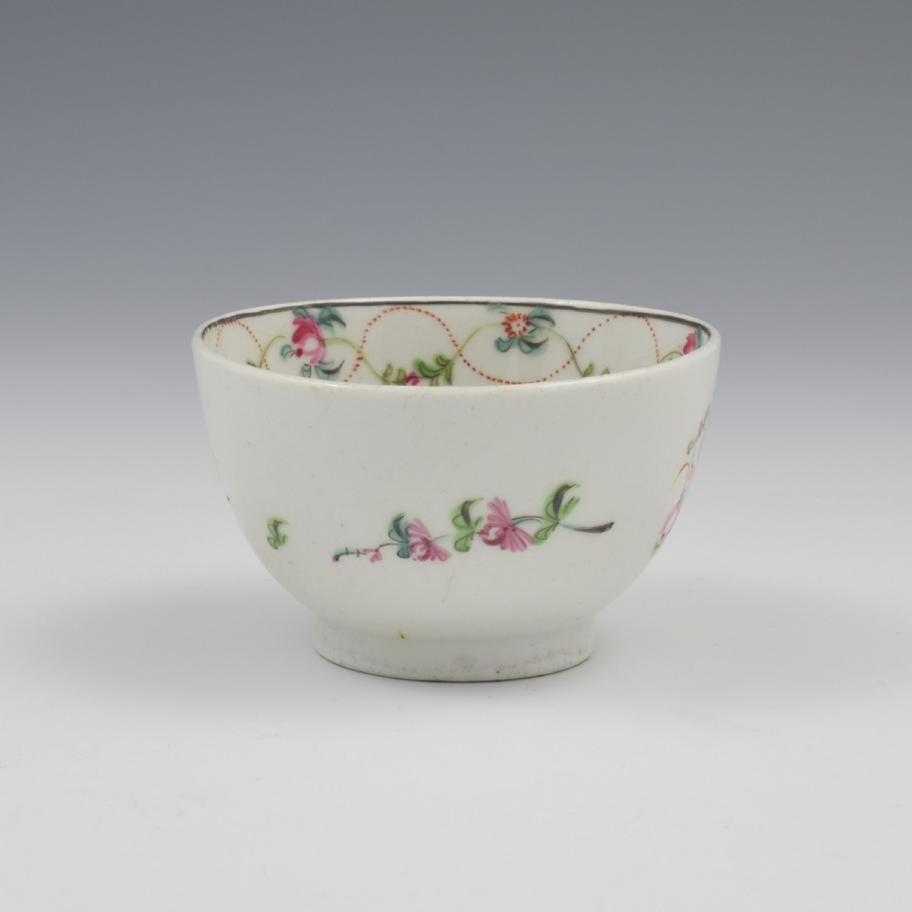Georgian New Hall Porcelain Tea Bowl & Saucer Pattern 241 c.1800 View VIII