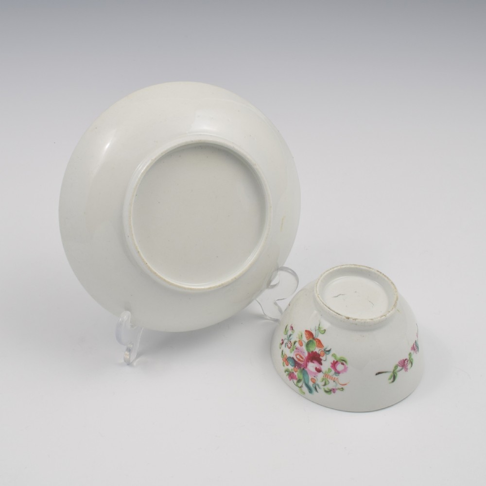 Georgian New Hall Porcelain Tea Bowl & Saucer Pattern 241 c.1800 View IX
