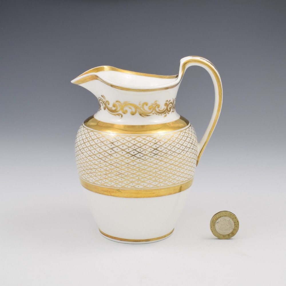 Stunning Large Early Copeland & Garrett Porcelain Milk Jug c.1838 View VIII