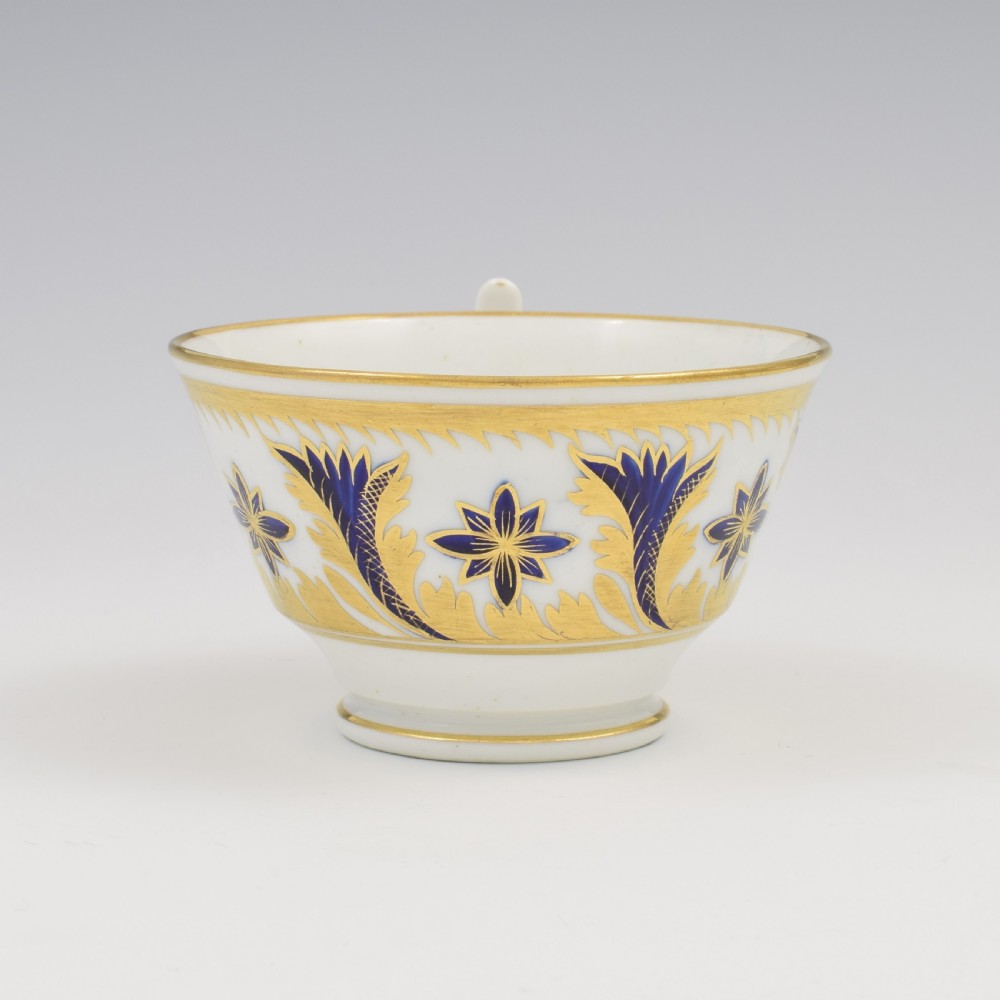 Stunning Regency New Hall Porcelain Cup & Saucer Pattern 2026 c.1815 View IV