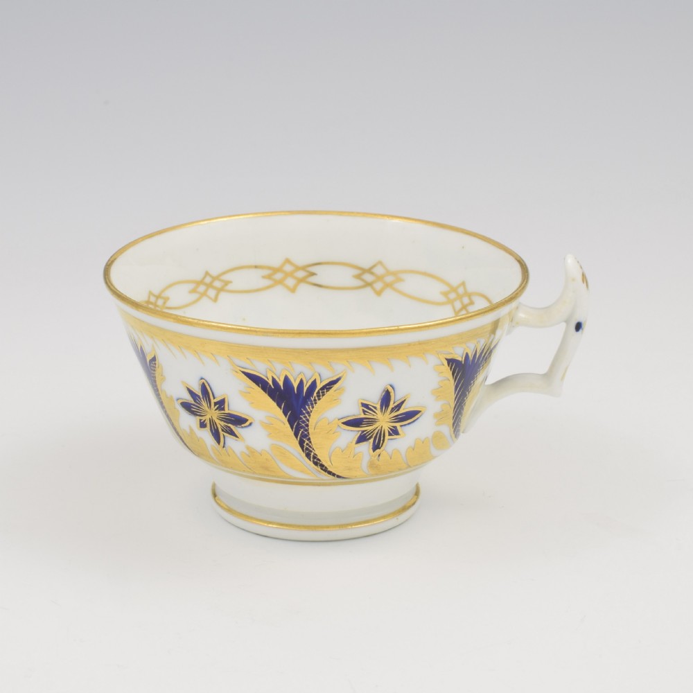 Stunning Regency New Hall Porcelain Cup & Saucer Pattern 2026 c.1815 View V