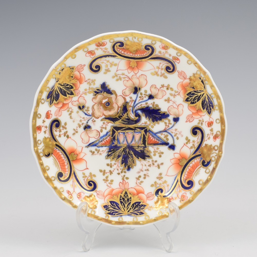 Gorgeous Samuel Alcock Porcelain Imari Cup & Saucer c.1825-1830 View III