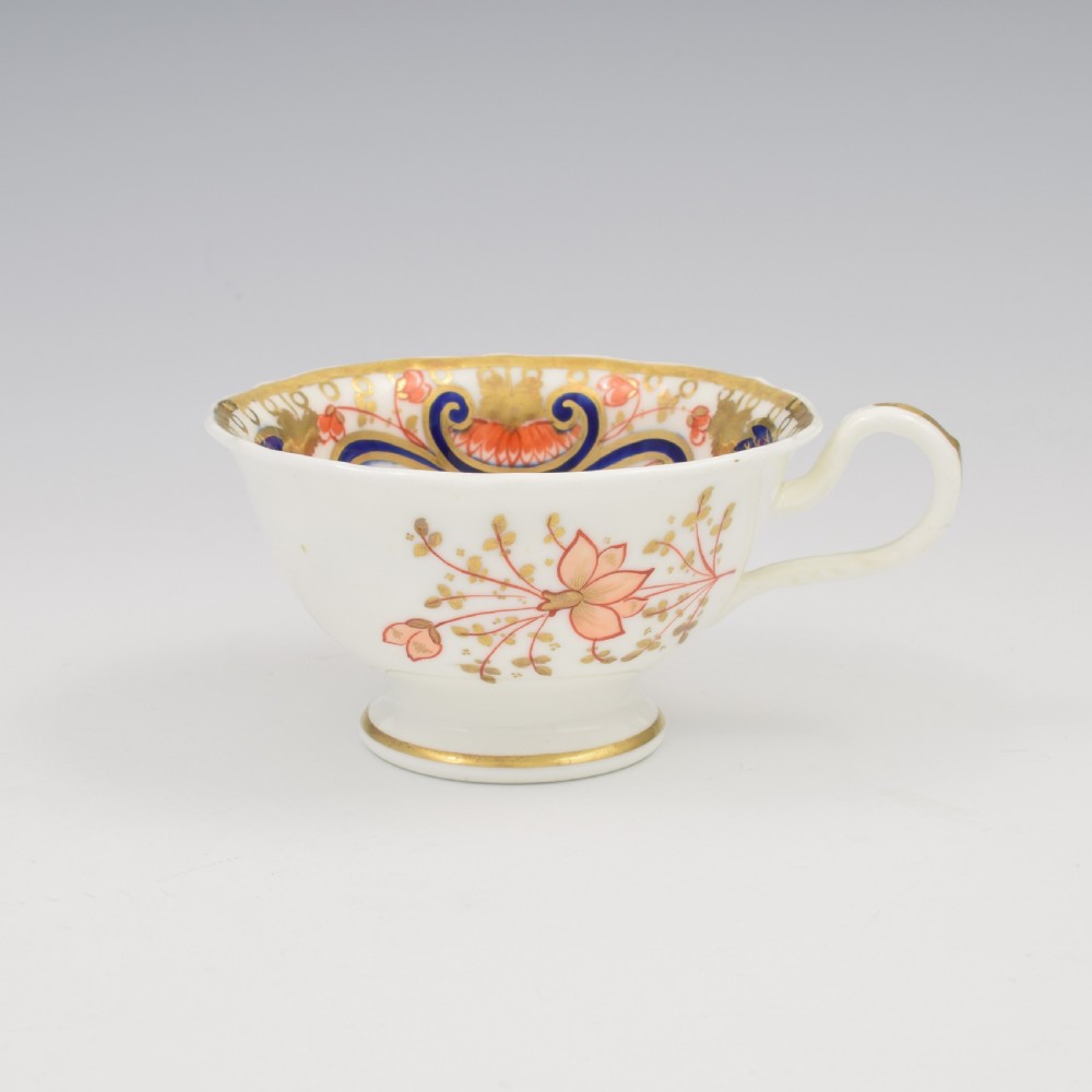 Gorgeous Samuel Alcock Porcelain Imari Cup & Saucer c.1825-1830 View V