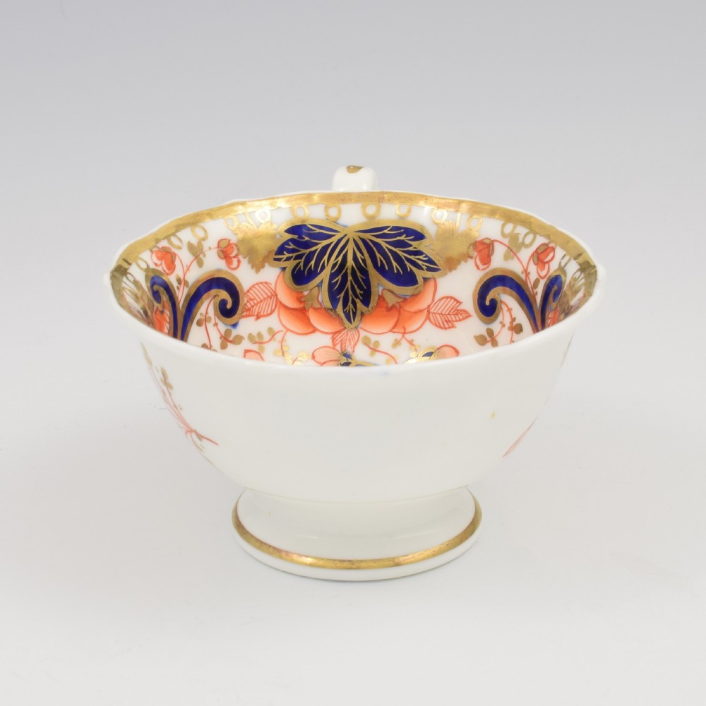 Gorgeous Samuel Alcock Porcelain Imari Cup & Saucer c.1825-1830 View VI