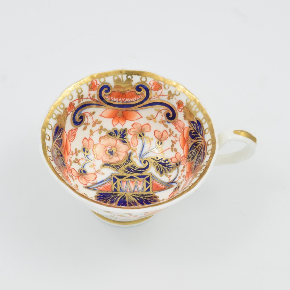 Gorgeous Samuel Alcock Porcelain Imari Cup & Saucer c.1825-1830 View VIII