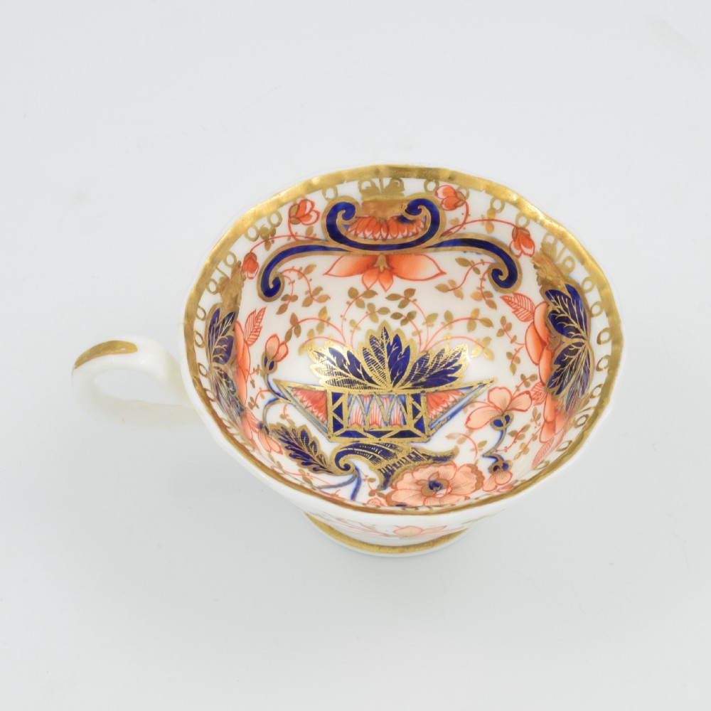 Gorgeous Samuel Alcock Porcelain Imari Cup & Saucer c.1825-1830 View IX