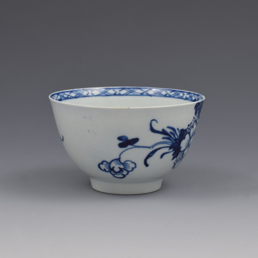 Liverpool Christian's Porcelain Bird On A Branch Tea Bowl & Saucer c.1765 View III