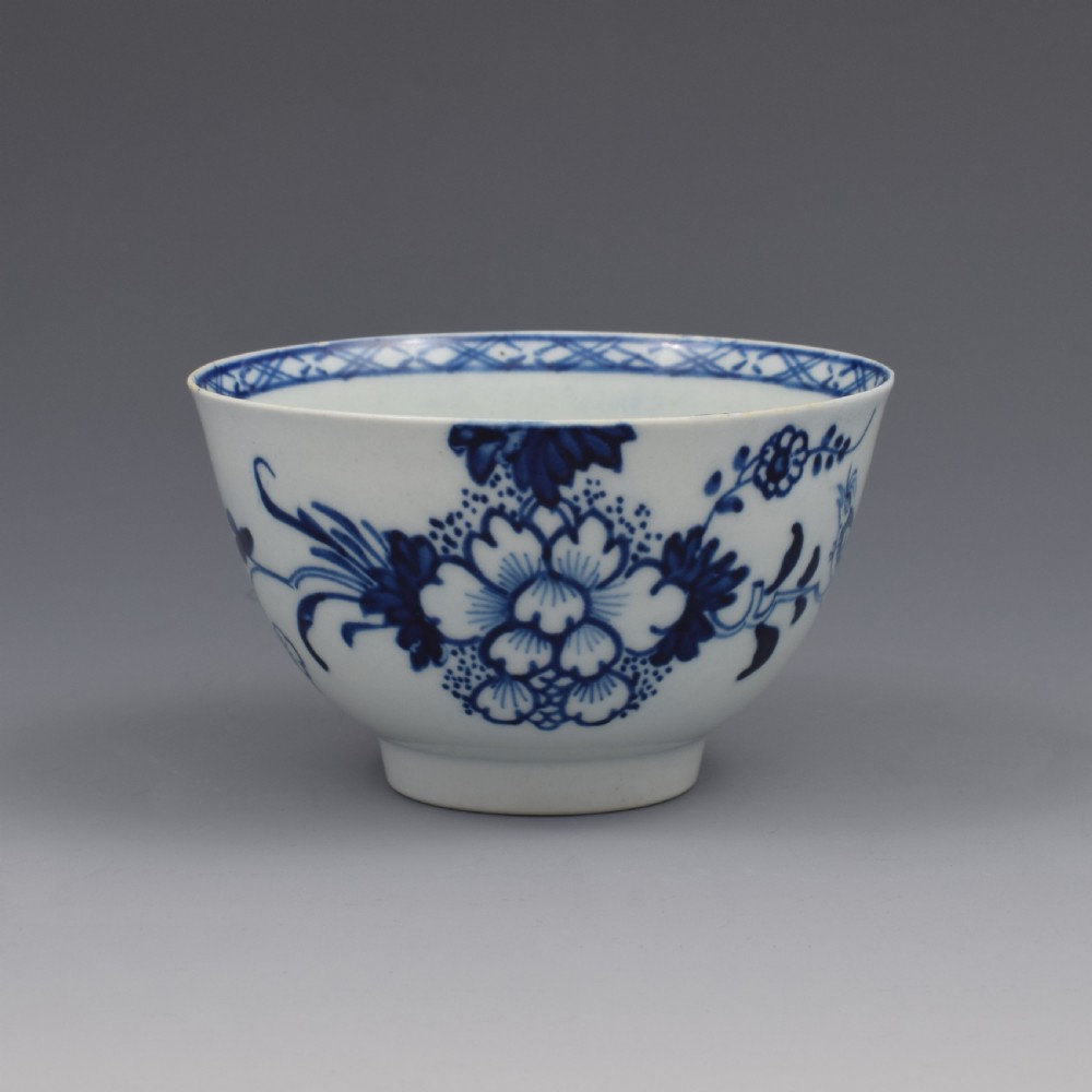 Liverpool Christian's Porcelain Bird On A Branch Tea Bowl & Saucer c.1765 View IV