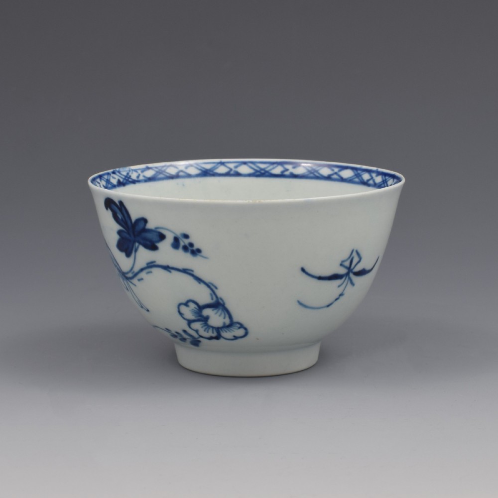 Liverpool Christian's Porcelain Bird On A Branch Tea Bowl & Saucer c.1765 View VI