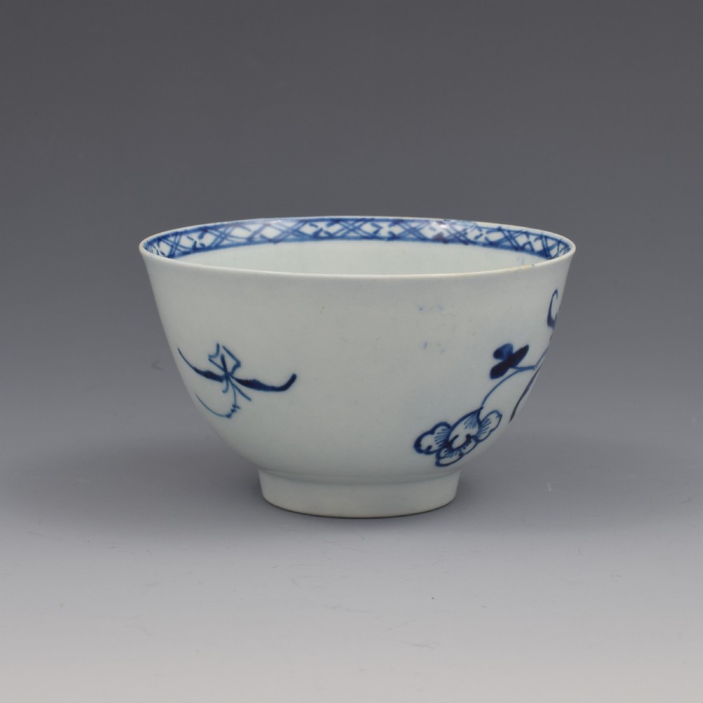 Liverpool Christian's Porcelain Bird On A Branch Tea Bowl & Saucer c.1765 View VII