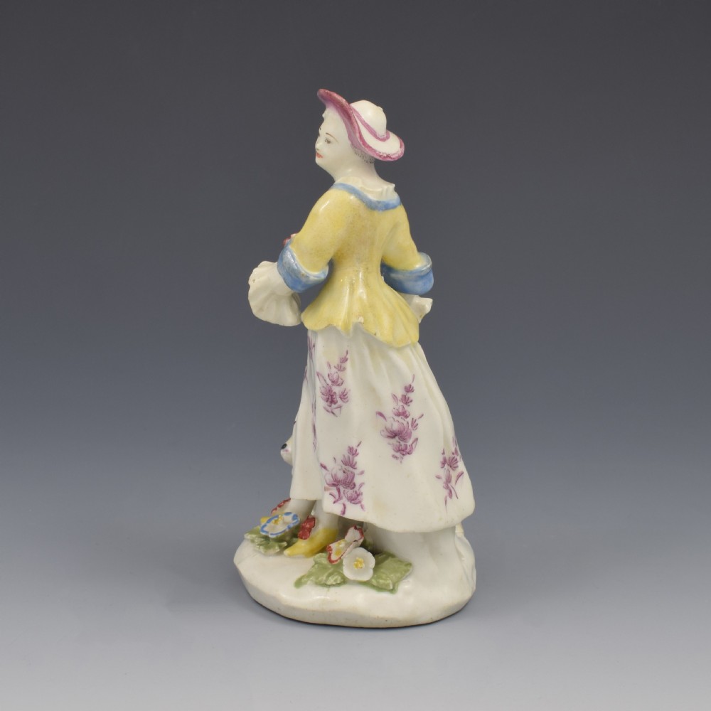 Bow Porcelain Figure Dancing Shepherdess c.1754-1765 Ex-Bradshaw View V