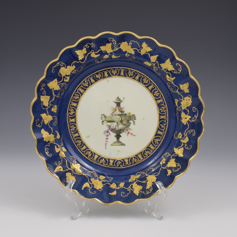 Stunning First Period Worcester Porcelain James Giles Urn Dessert Dish c.1770