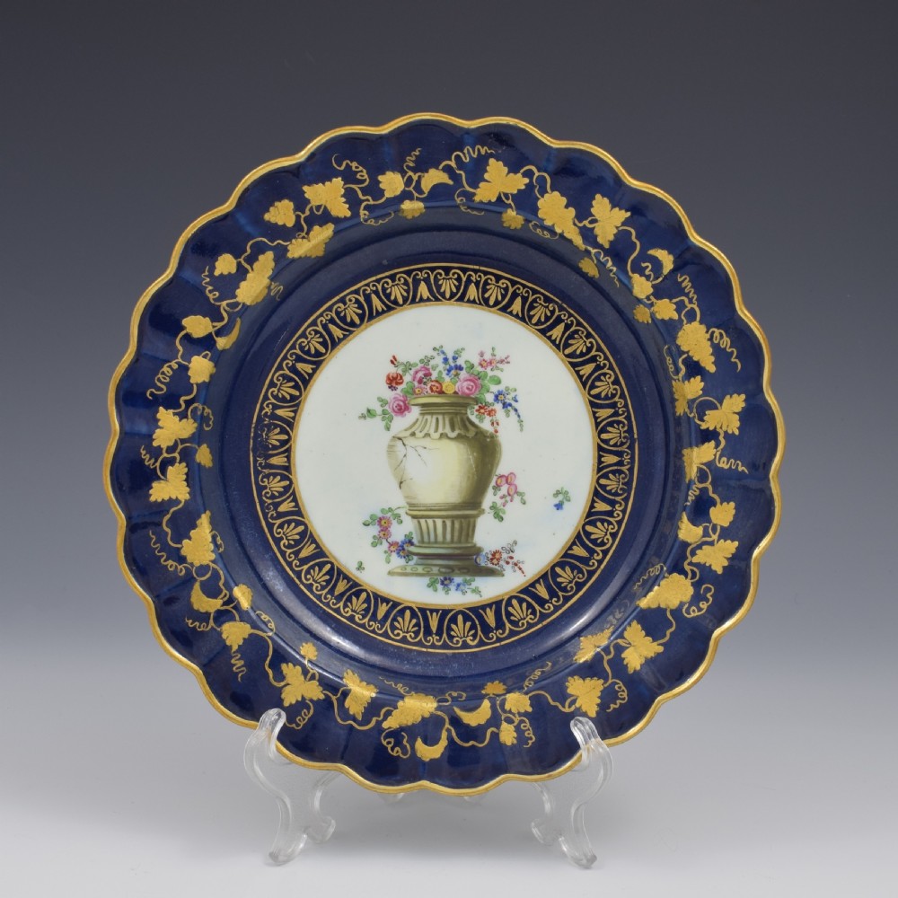 Stunning First Period Worcester Porcelain James Giles Urn Vase Dessert Dish c.1770