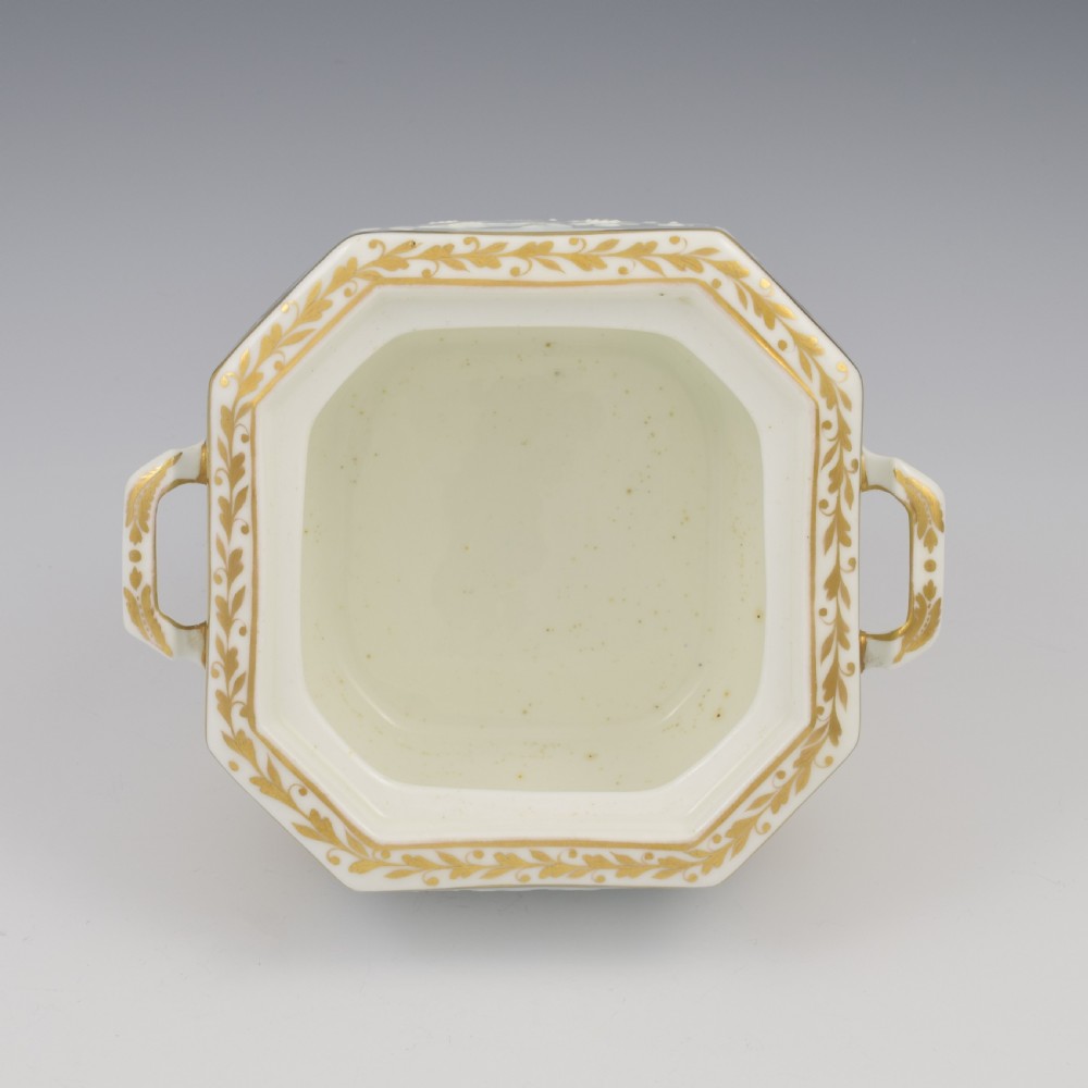 Georgian Regency Spode Felspar Porcelain Octagonal Sucrier 3906 c.1820 View X