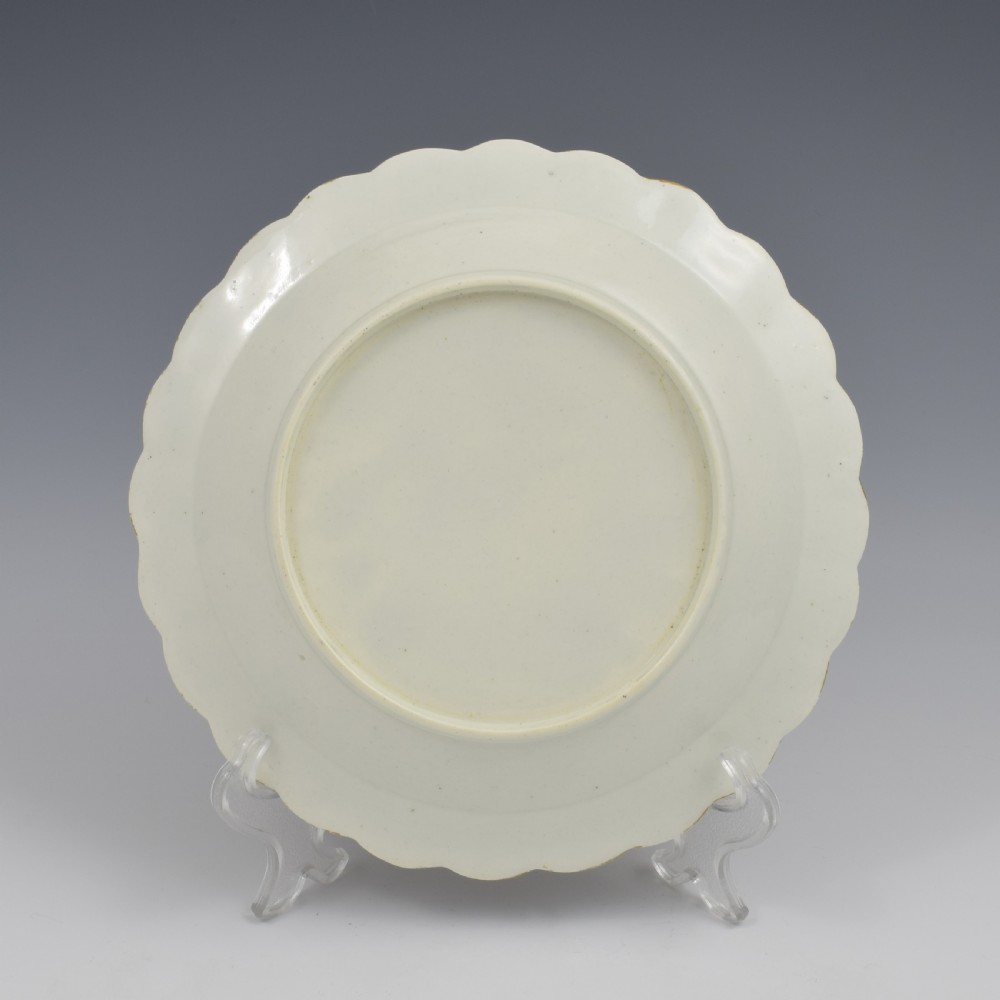 First Period Worcester Porcelain James Giles Hope Edwardes Pattern Dessert Plate c.1770 View VI