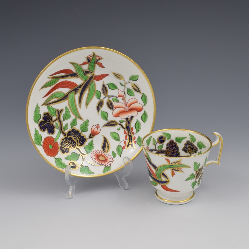 Stunning Spode Regency Porcelain Imari Coffee Cup & Saucer 2215 c.1815