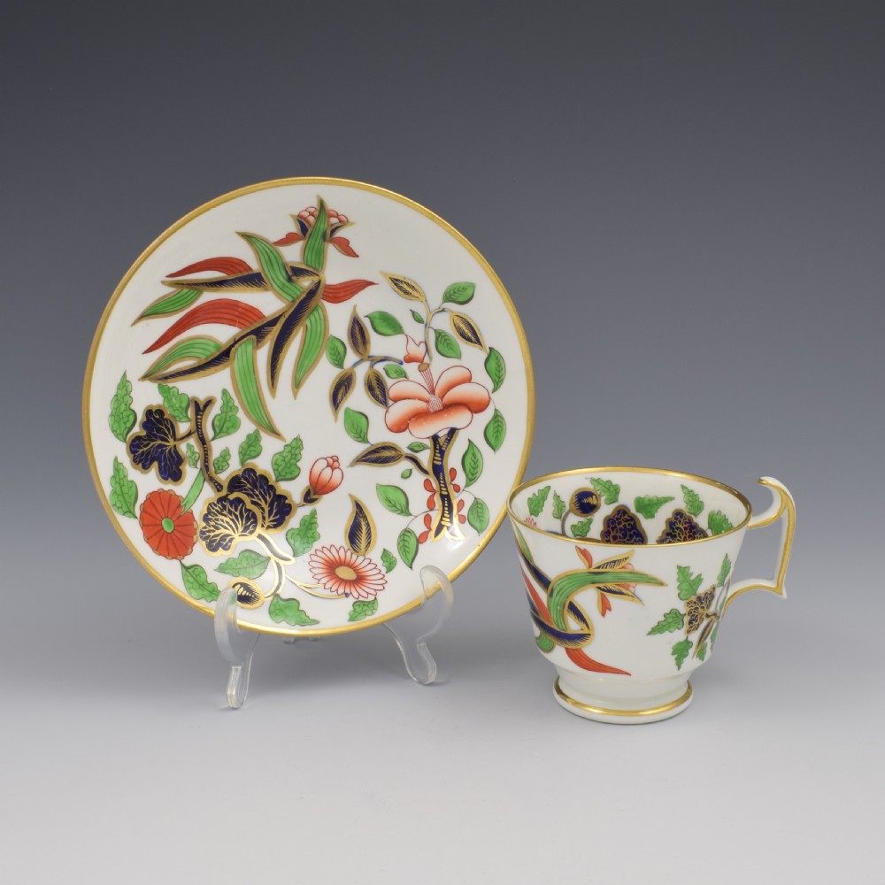 Stunning Spode Regency Porcelain Imari Coffee Cup & Saucer 2215 c.1815 View II
