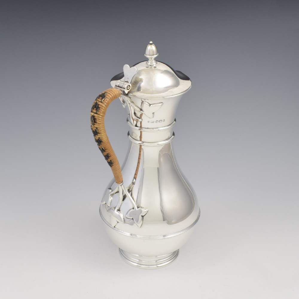 Stunning Arts & Crafts Silver Claret Jug / Wine Ewer  View III