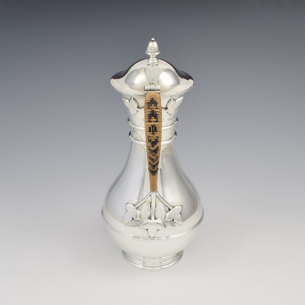 Stunning Arts & Crafts Silver Claret Jug / Wine Ewer  View IV