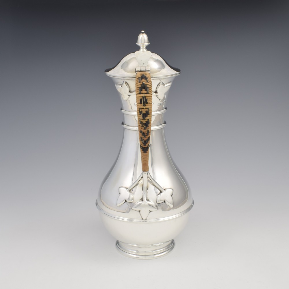 Stunning Arts & Crafts Silver Claret Jug / Wine Ewer  View V