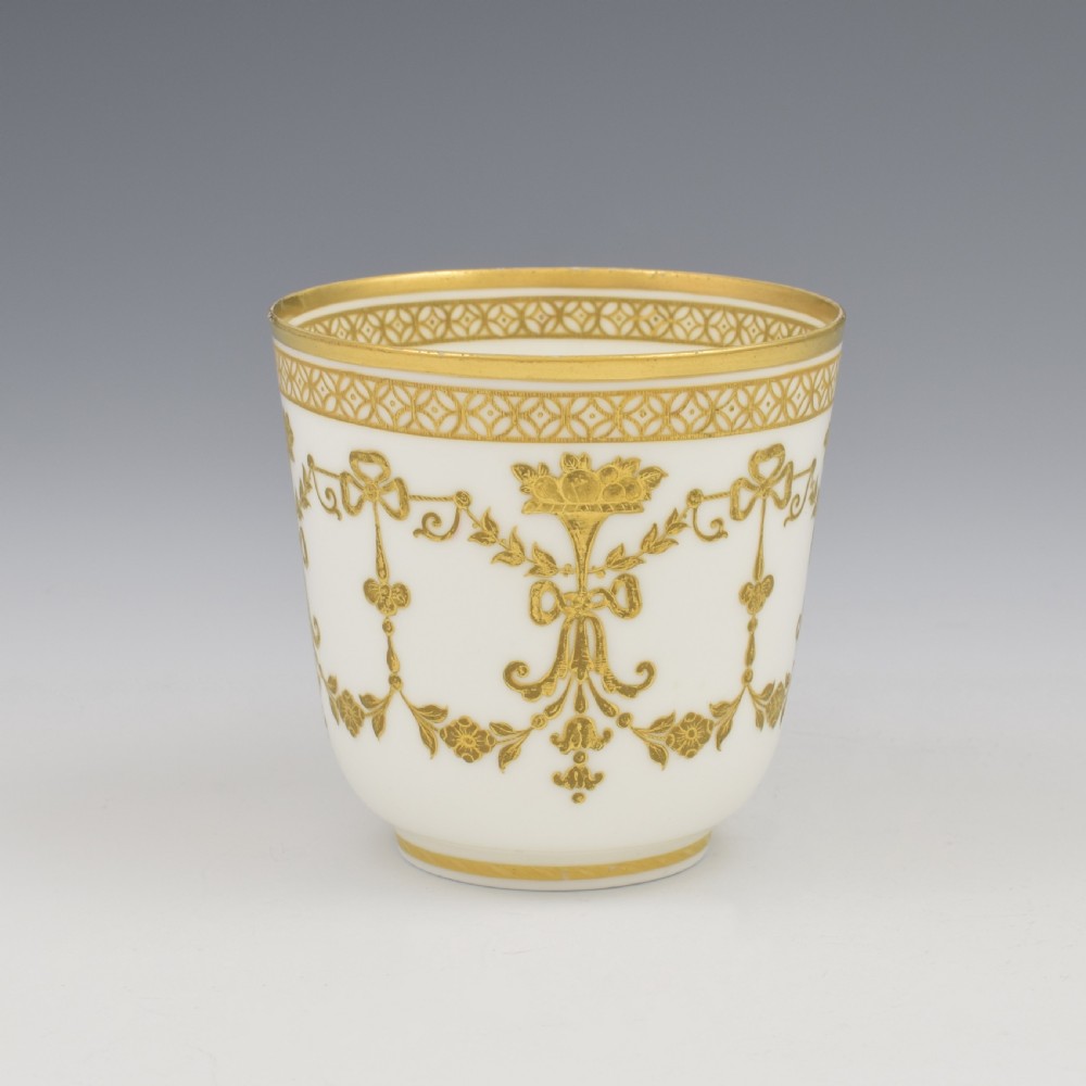 Stunning Copeland Porcelain Cup & Saucer Tooled Gilding c.1860 Pattern D1610 View IV